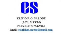 CS KRISHNA SARODE, Company Secretary